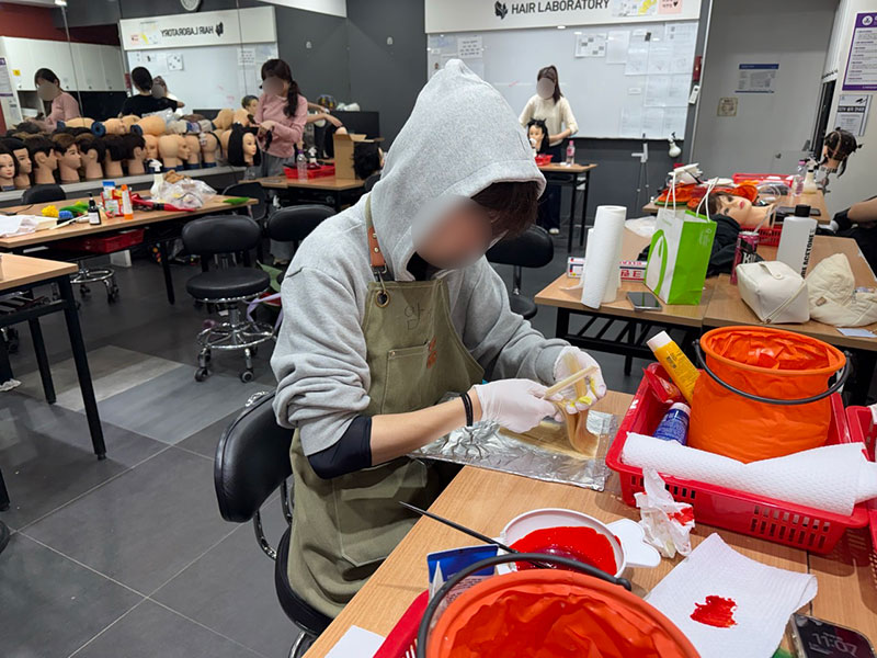염색 실기 시험 실습